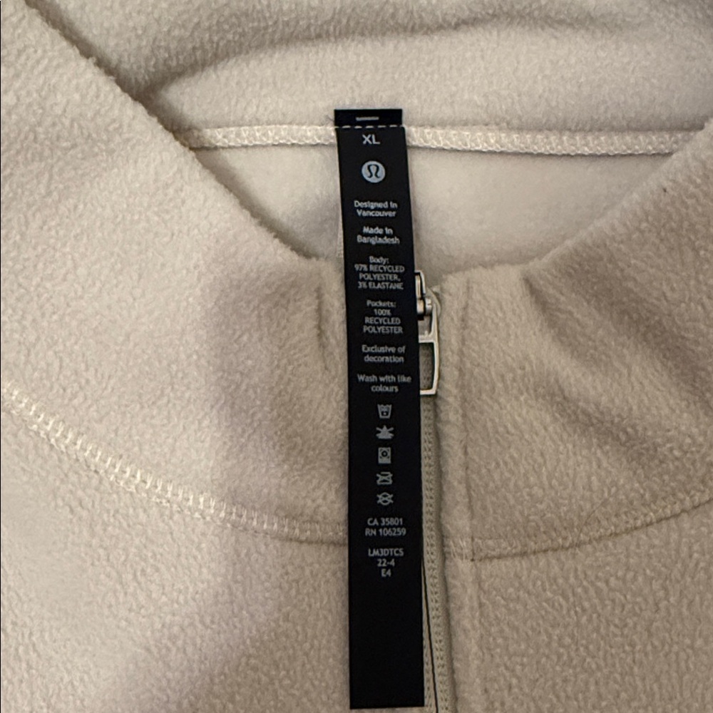 NWOT XL Men’s Lululemon Oversized-Fit Fleece Half Zip - Picture 2 of 4